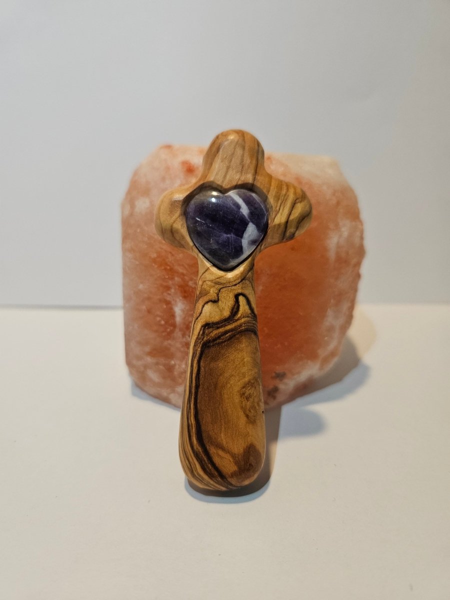 Amethyst Blitzerli – Klarheit und innere Ruhe - Spirituelles Kreuz - Seelenblitz