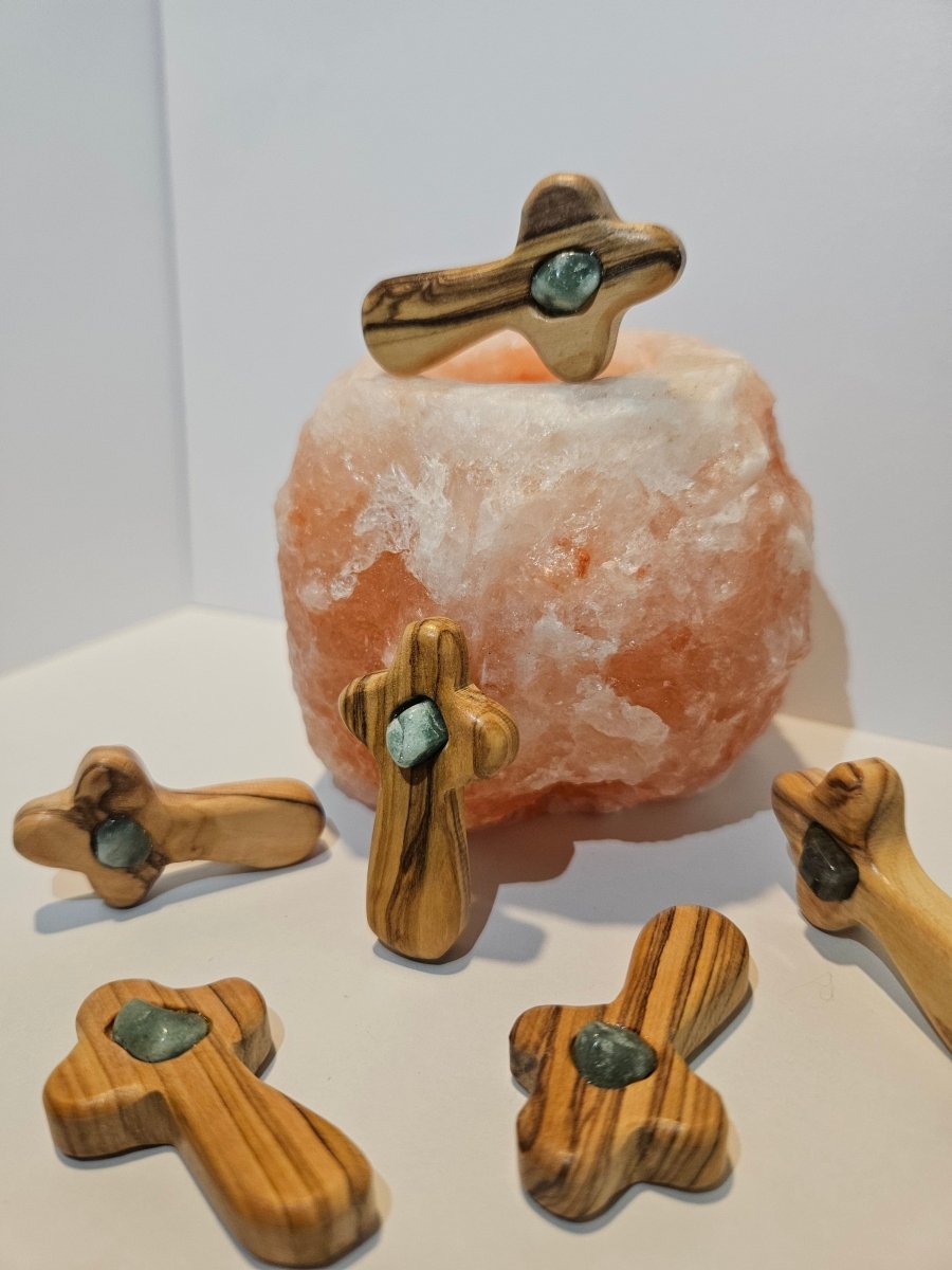 Aventurin Blitzerli – Glück und Gelassenheit - Spirituelles Kreuz - Seelenblitz