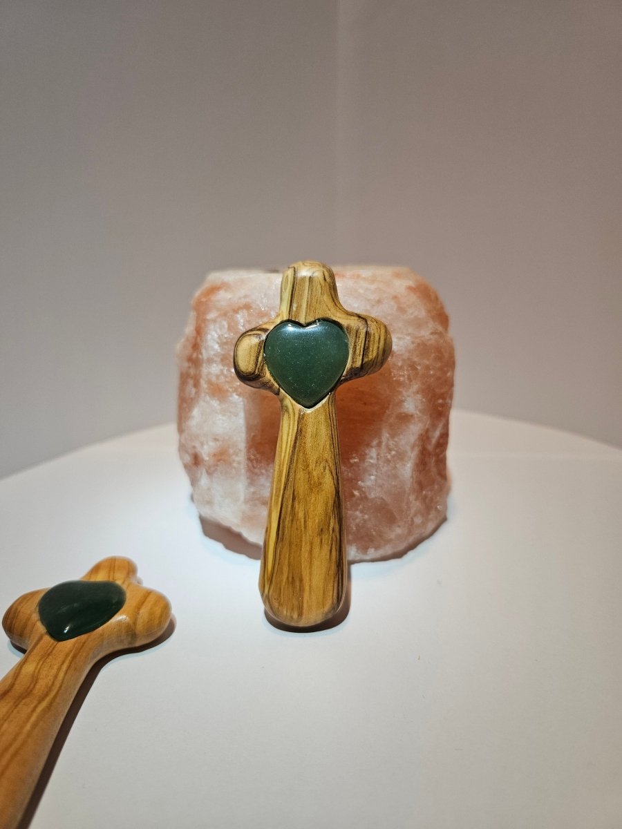 Aventurin Blitzerli – Glück und Gelassenheit - Spirituelles Kreuz - Seelenblitz