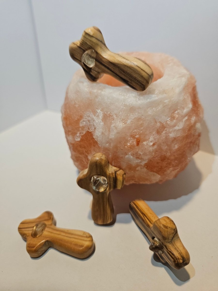 Bergkristall Blitzerli – Reinheit und Energie - Spirituelles Kreuz - Seelenblitz