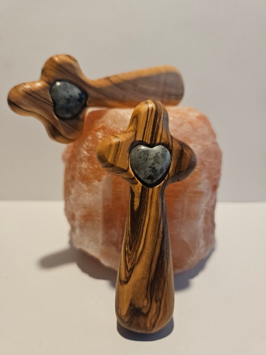 Labradorit Blitzerli – Intuition und Transformation - Spirituelles Kreuz - Seelenblitz