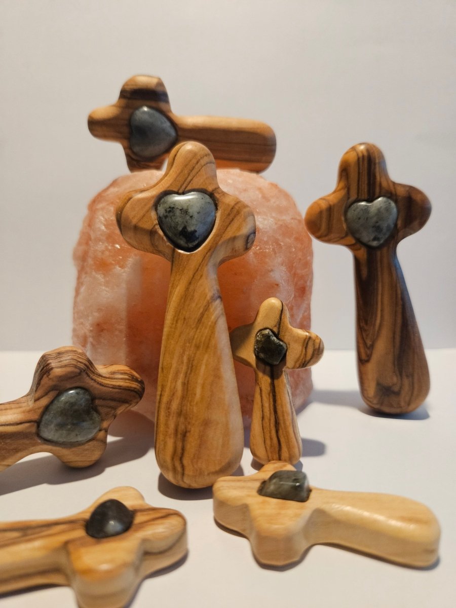 Labradorit Blitzerli – Intuition und Transformation - Spirituelles Kreuz - Seelenblitz