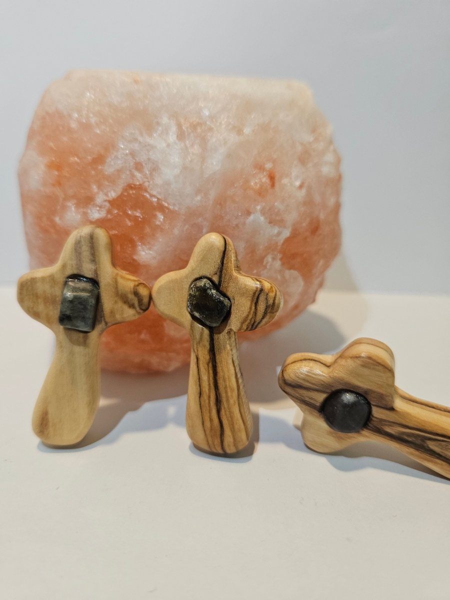 Labradorit Blitzerli – Intuition und Transformation - Spirituelles Kreuz - Seelenblitz