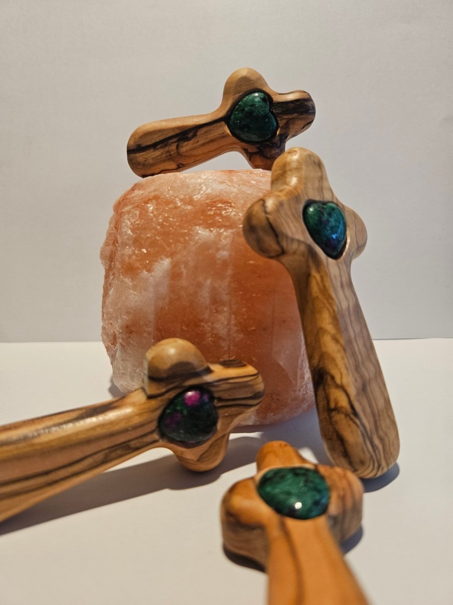 Labradorit Blitzerli – Intuition und Transformation - Spirituelles Kreuz - Seelenblitz