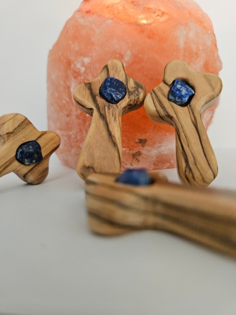 Lapislazuli Blitzerli – Weisheit und Wahrheit - Spirituelles Kreuz - Seelenblitz