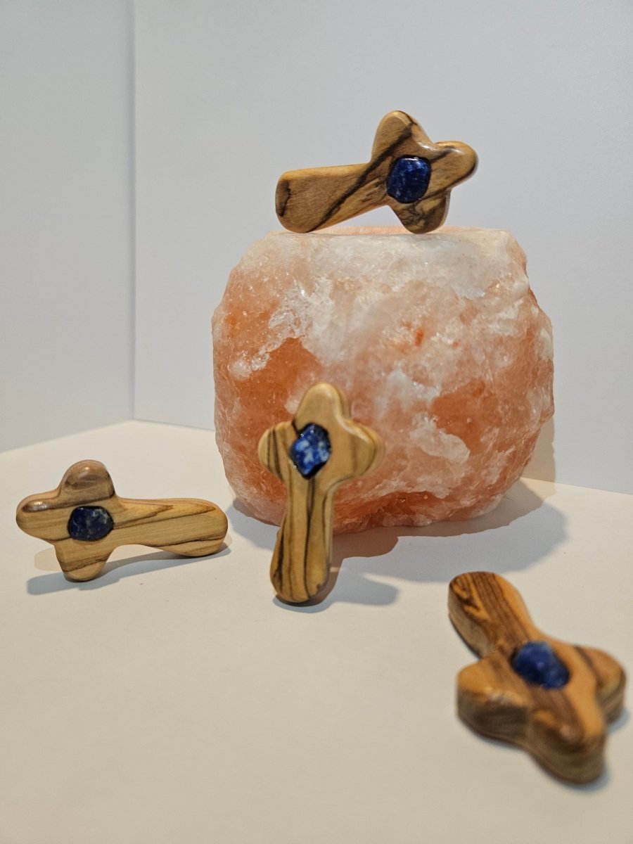 Lapislazuli Blitzerli – Weisheit und Wahrheit - Spirituelles Kreuz - Seelenblitz