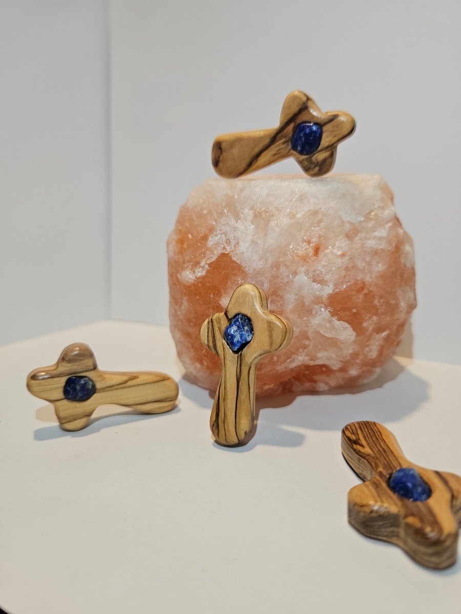 Lapislazuli Blitzerli – Weisheit und Wahrheit - Spirituelles Kreuz - Seelenblitz