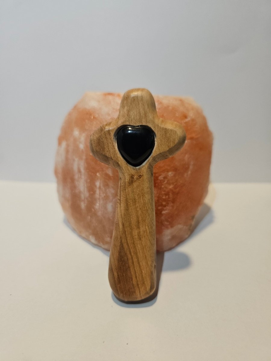 Obsidian Blitzerli – Schutz und innere Stärke - Spirituelles Kreuz - Seelenblitz